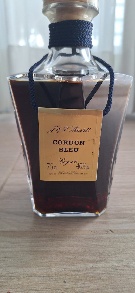 Martell - Cordon Bleu - Baccarat Set Blue  - b. 1980s - 75cl #4.3