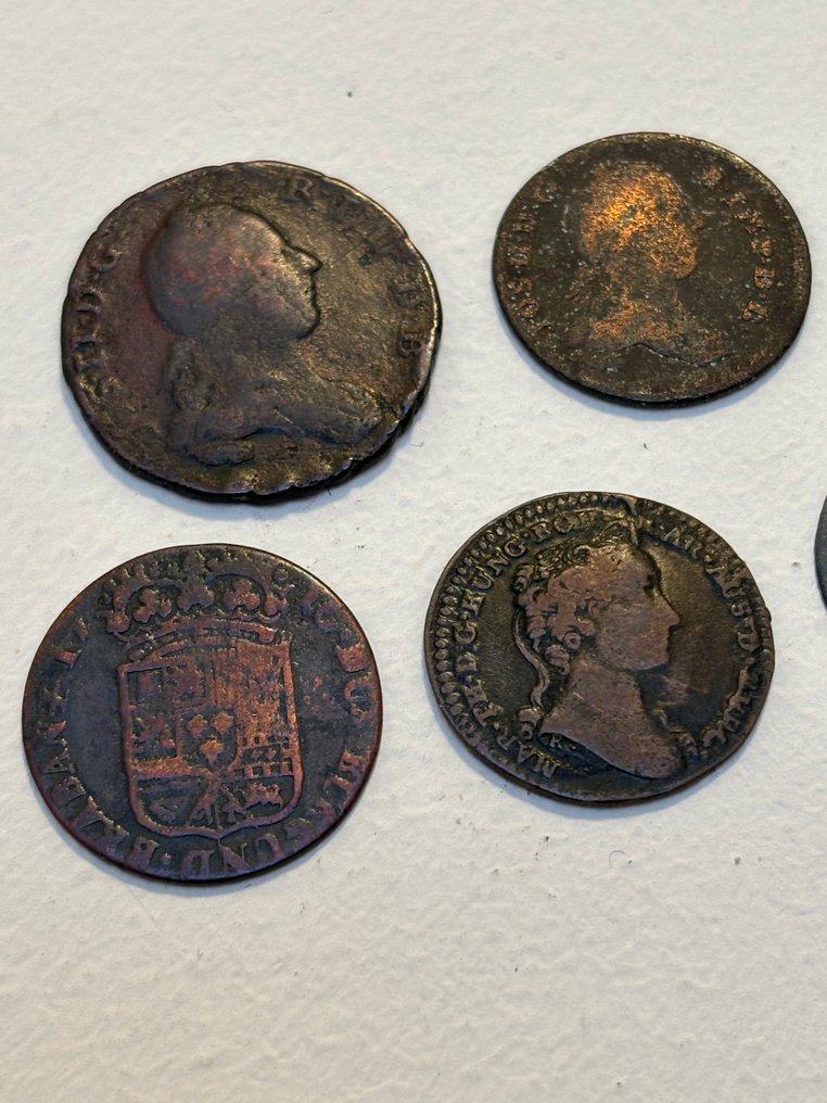 Austrian Netherlands. Lot 7 monnaies  (No reserve price) #1.0