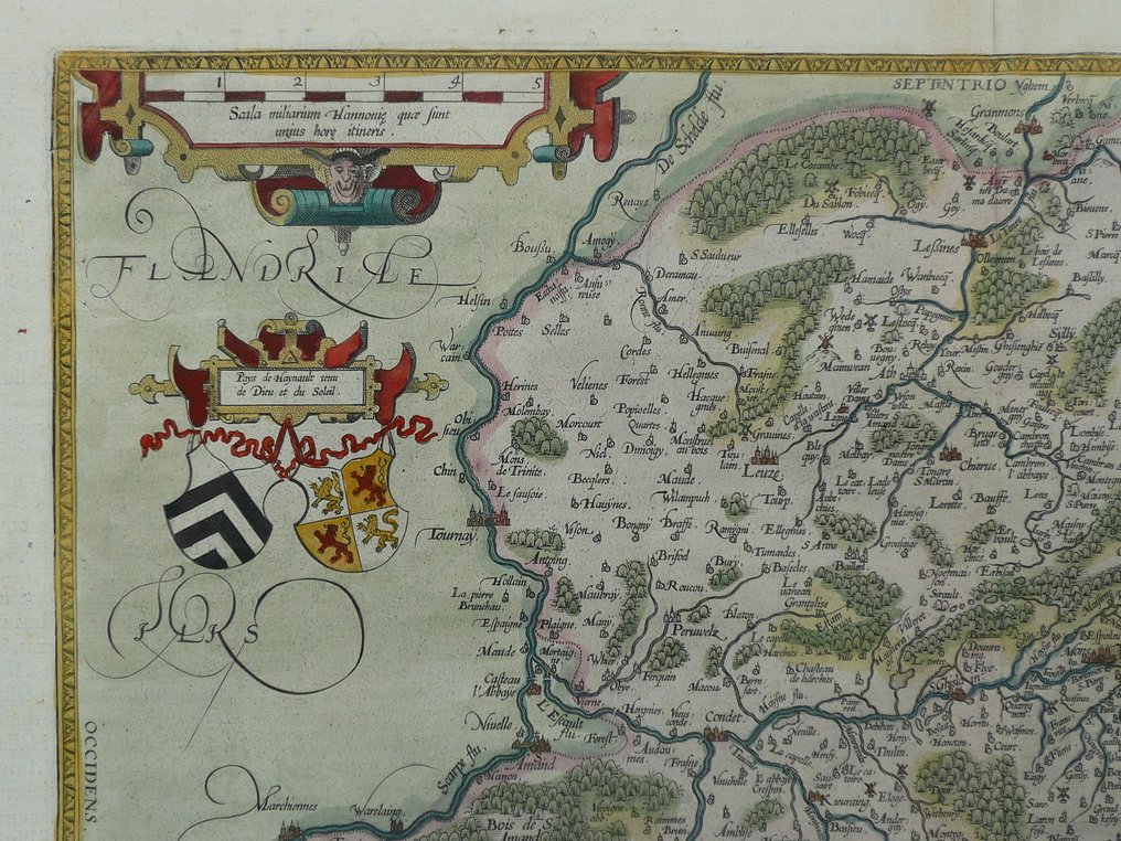 Belgia - Hainaut, Henegouwen; Abraham Ortelius - Nobilis Hannoniae comitatus descript. - 1581-1600 #2.1