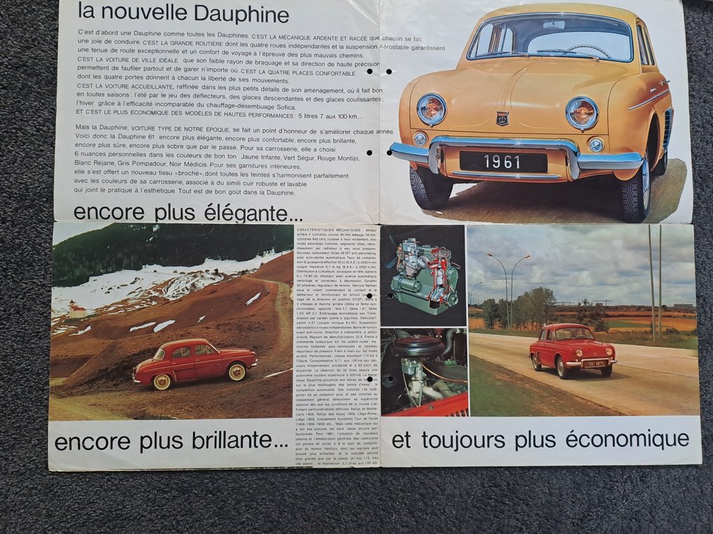 Brochure - Renault - Dauphine 4 8 10 16 en andere brochures - 1961 #2.1