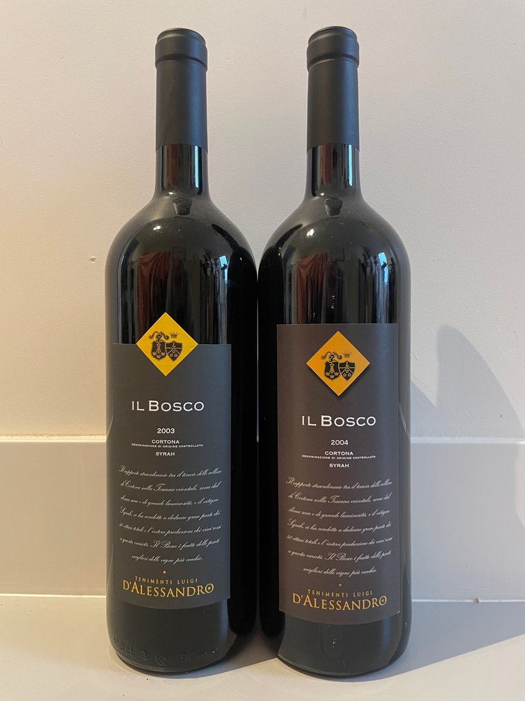 2003 & 2004 Tenimenti Luigi D'Alessandro, Il Bosco - Cortona - 2 Magnum (1,5 L) #1.0