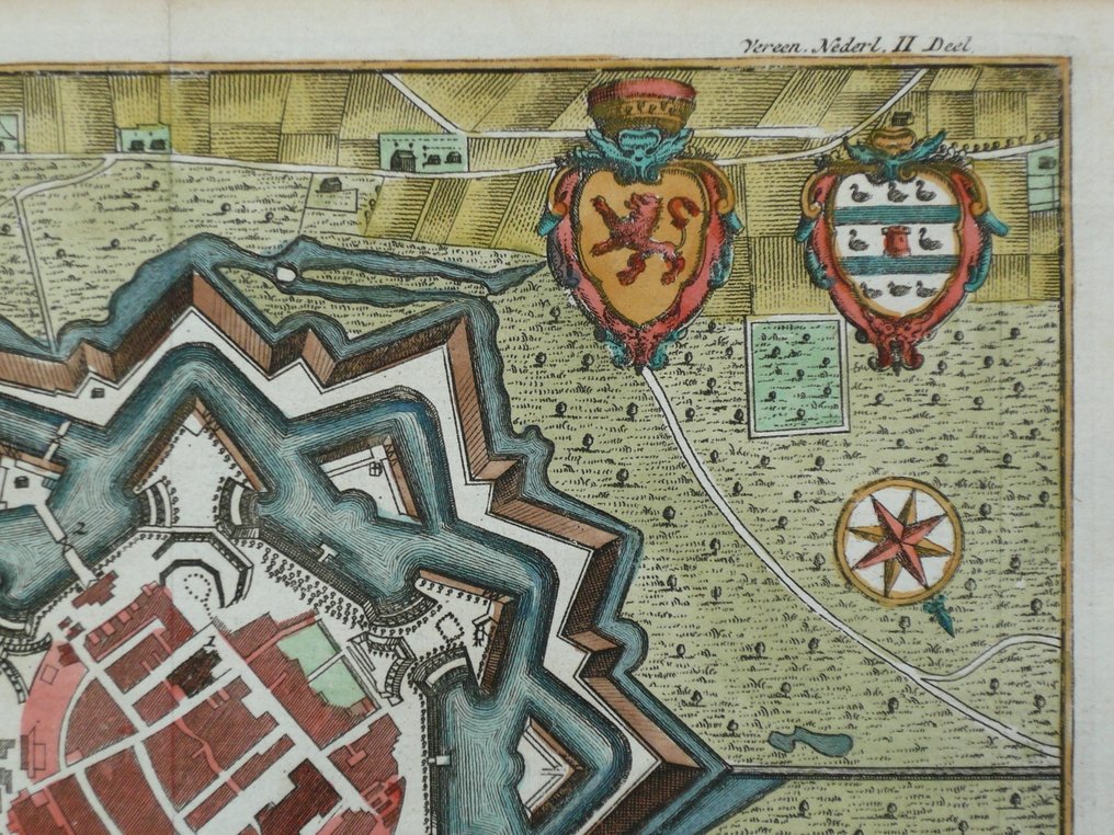 Netherlands - Serious; Isaac Tirion - Grondtekening der Stad Graave - 1721-1750 #3.2