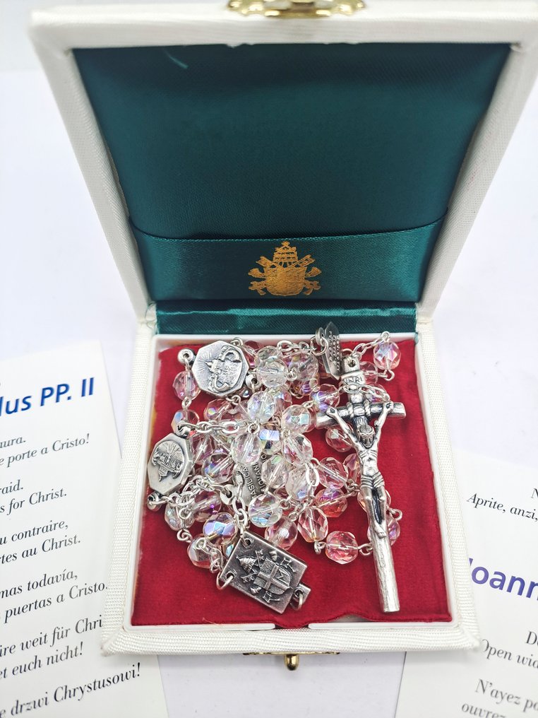 Rosary - Existing view - Rare - Giovanni Paolo II - Rosario Benedetto with Basilicas - Private audience - 2000-2010 - Saint John Paul II #4.3