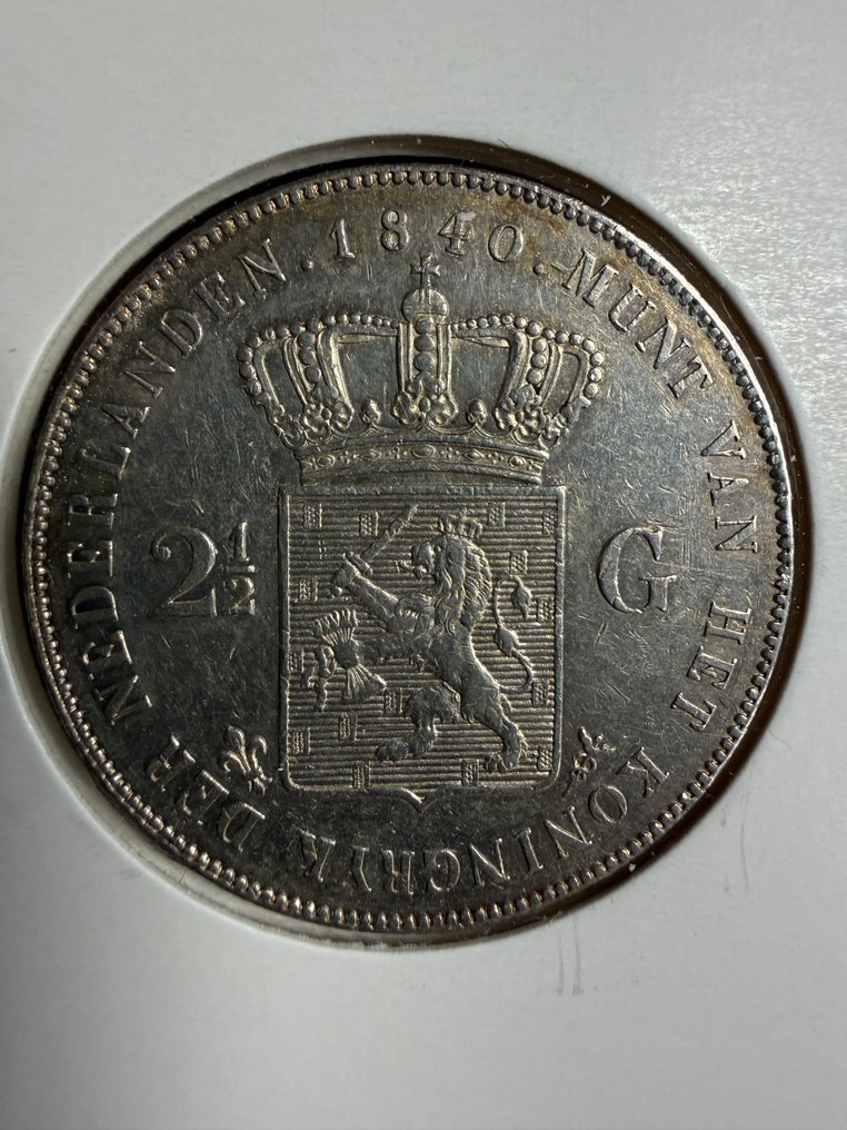 Ολλανδία. Willem I. 2 1/2 Gulden 1840 #2.1