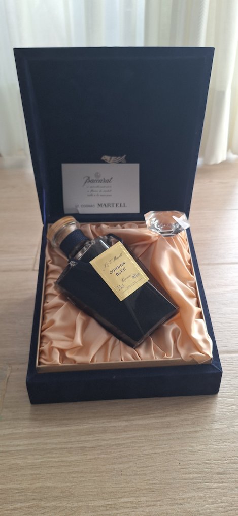 Martell - Cordon Bleu - Baccarat Set Blue  - b. 1980s - 75cl #1.0