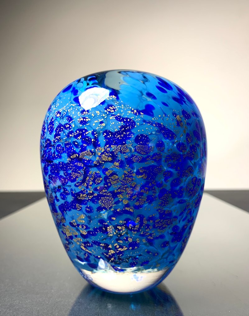 Maxence Parot - Βάζο - Βάζε μοναδικά χρώματα και Χρυσό. - Γυαλί #3.2