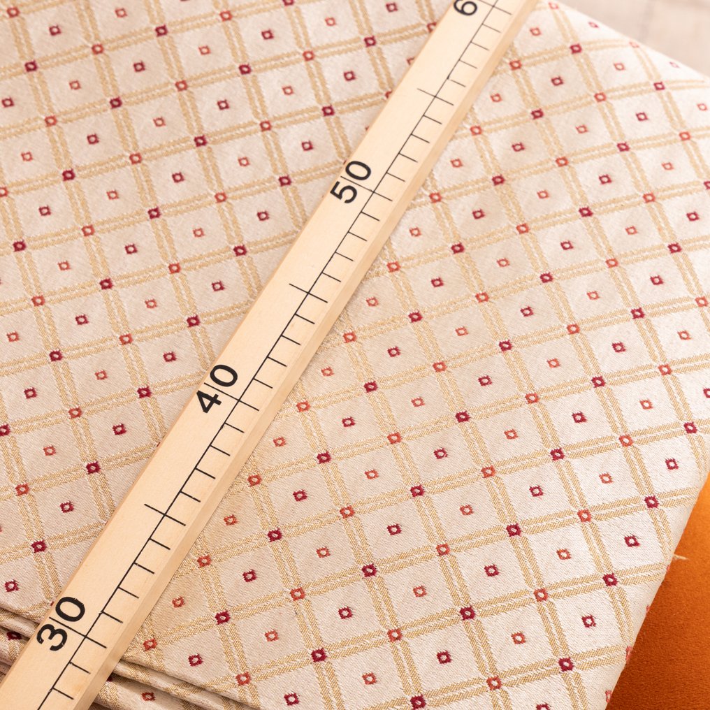 Tessuto Gobelin - 乡村别致 – 米色配金色菱形 - 室內裝潢織物 - 270 cm - 280 cm #4.3