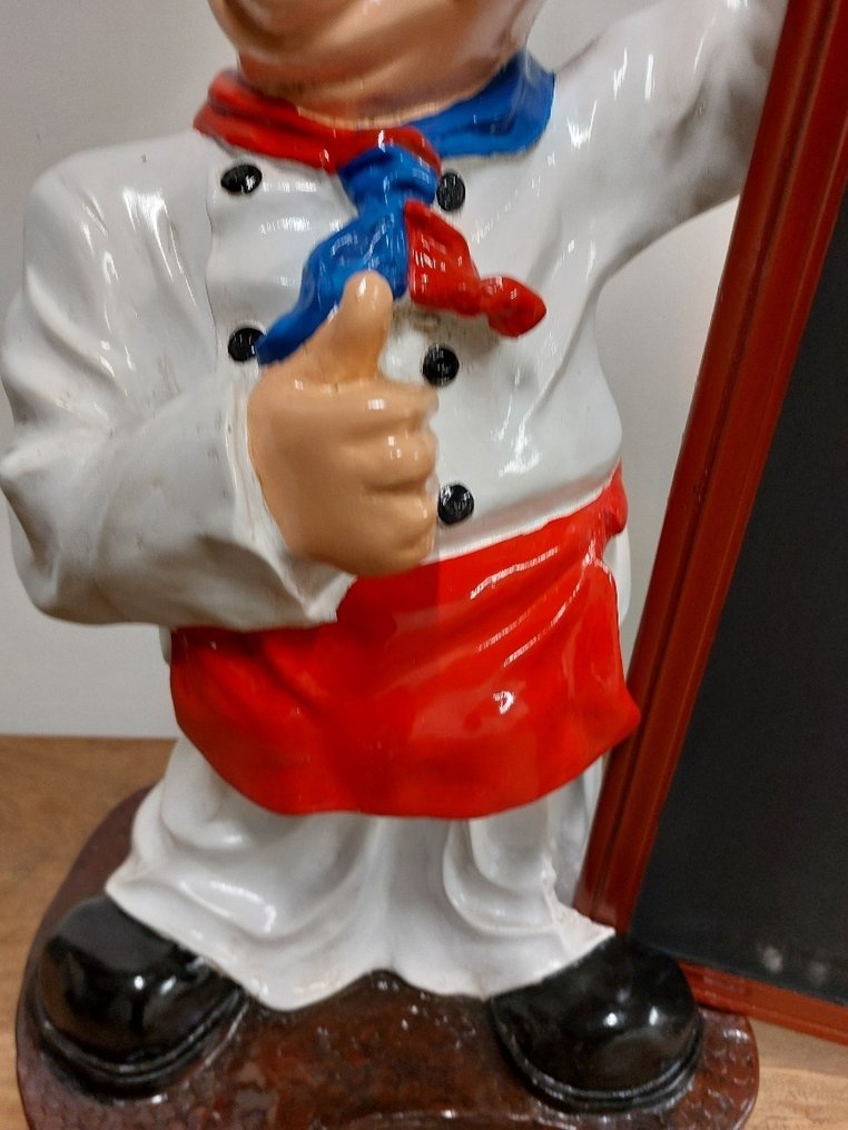 Statue, 64 cm high cook of baker - 64 cm - polyresin #4.3