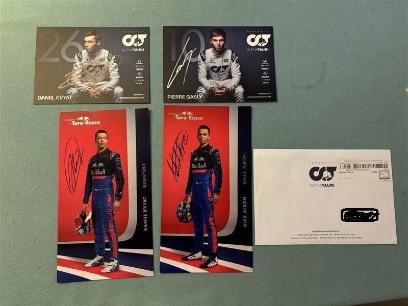 AlphaTauri - Formula 1 - Pierre Gasly, Daniil Kvyat, Alexander Albon - 2019 - Fan card #1.0