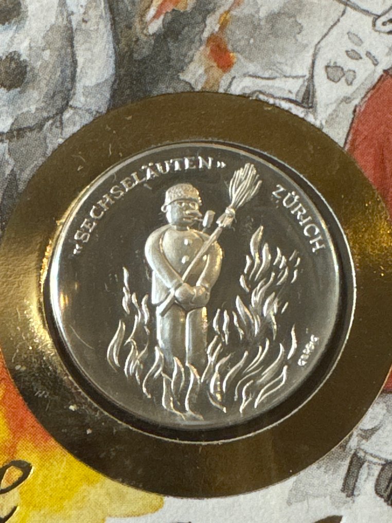 Zwitserland. Medal 1984 Sechseläuten Zürich - 10g  (.999)  (Zonder minimumprijs) #1.0