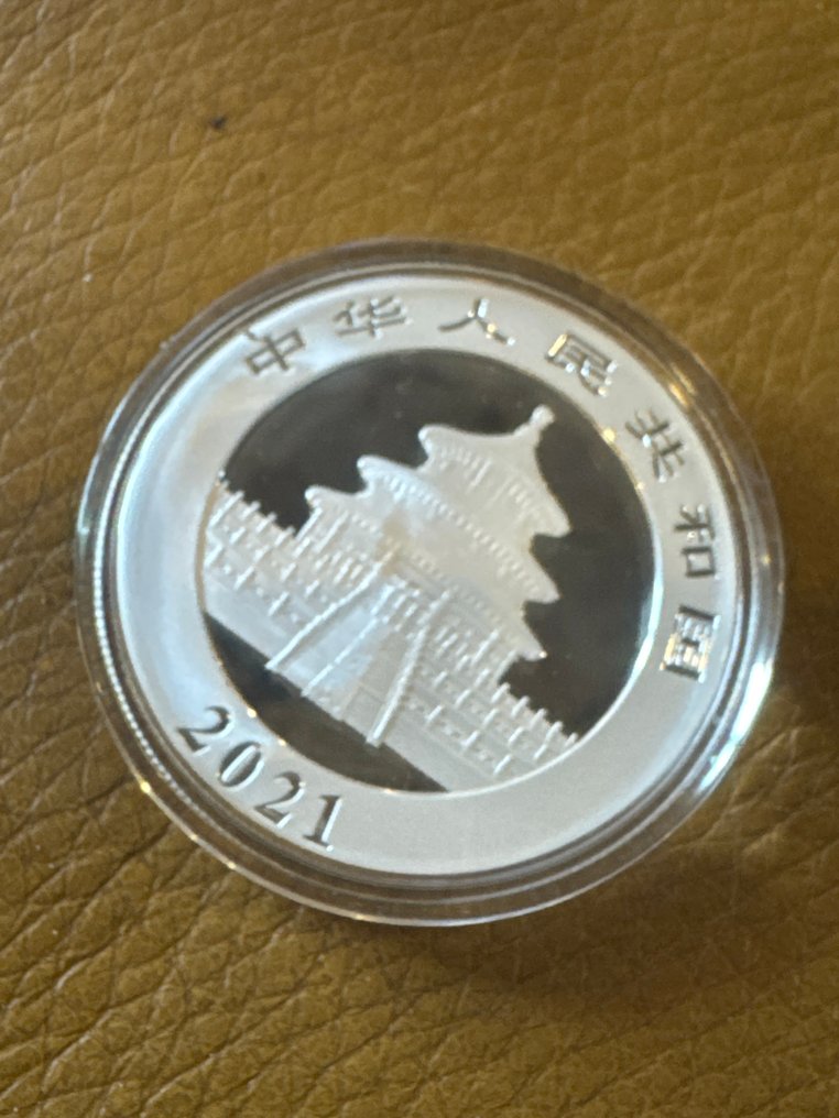 Κίνα. 10 Yuan 2021 Panda, 1 Oz (.999)  (χωρίς τιμή ασφαλείας) #1.0