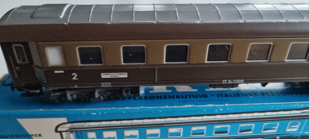 Märklin H0 - 4036 - Machetă tren transport călători (1) - Vagon de pasageri „Veneția - Florența - Roma” - FS #2.1