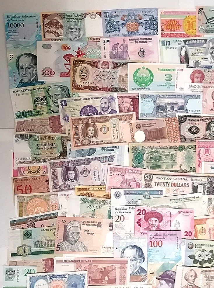 Maailma. - 100 banknotes - various dates (Ei pohjahintaa) #1.0