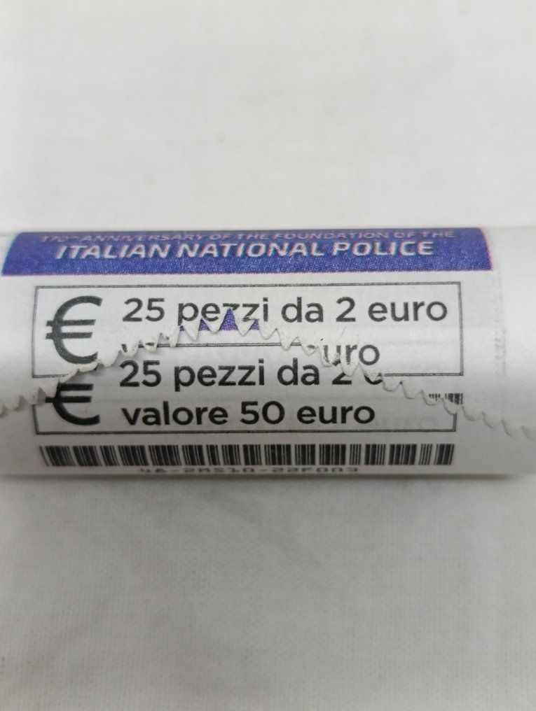 Ιταλία. 2 Euro 2022 "Polizia di Stato" (25 monete) in rotolino  (χωρίς τιμή ασφαλείας) #4.3