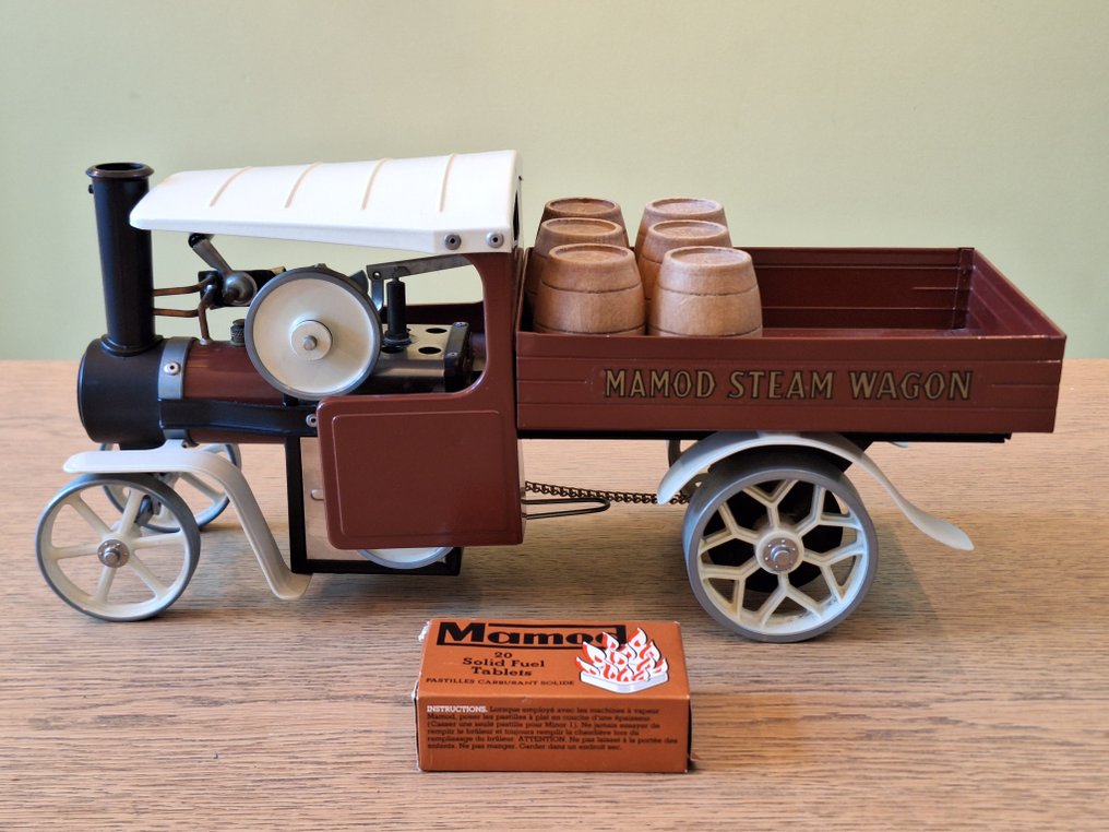 Ατμομηχανή - Mamod - Μέταλλο, Ξύλο, Πλαστικό - 1970-1980 - Μαμοδ Στεμ Βαγκον (SW1) Μοντέλο παιχνιδιού με ζωντανό ατμό #2.1