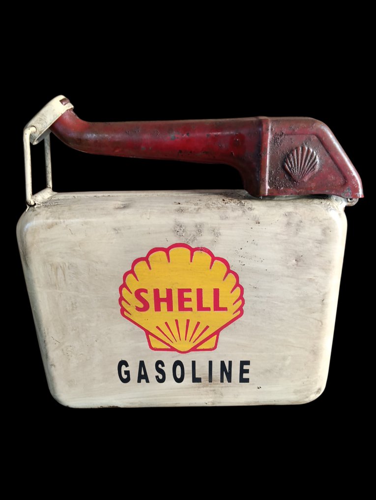 汽油泵 (1) - Shell - Ancienne jerrican d'essence shell - 1950-1960 #1.0