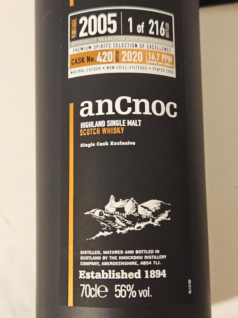 An Cnoc 2005 Single Cask No. 420 - b. 2020 - 70 cl #1.0
