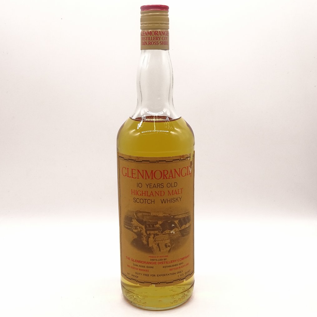 Glenmorangie 10 years old Duty Free  - b. 1970s - 1 U.S quart #2.1