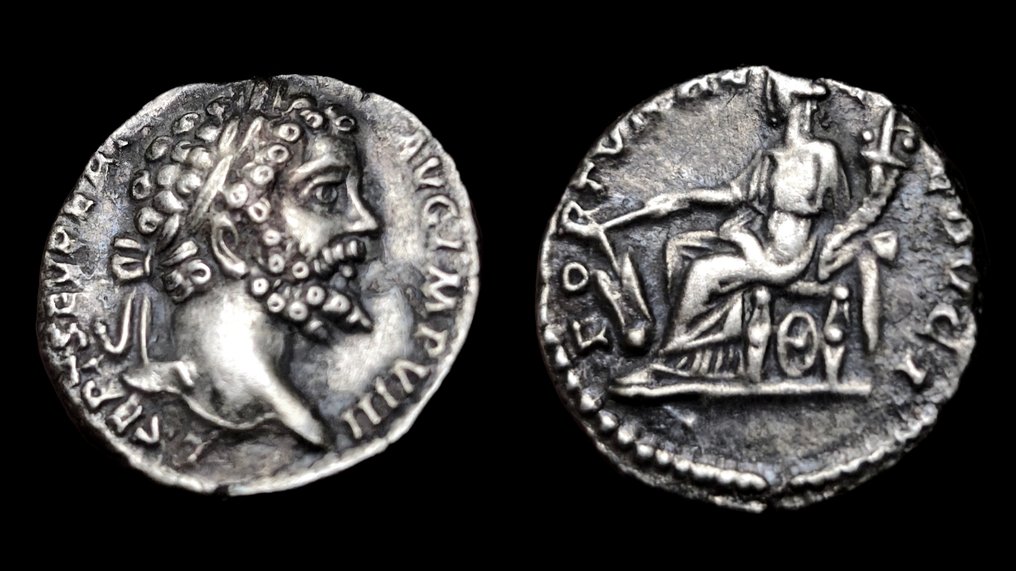 Rooman imperiumi. Septimius Severus (193-211). Denarius Rome - FORTVNAE REDVCI  (Ei pohjahintaa) #2.1