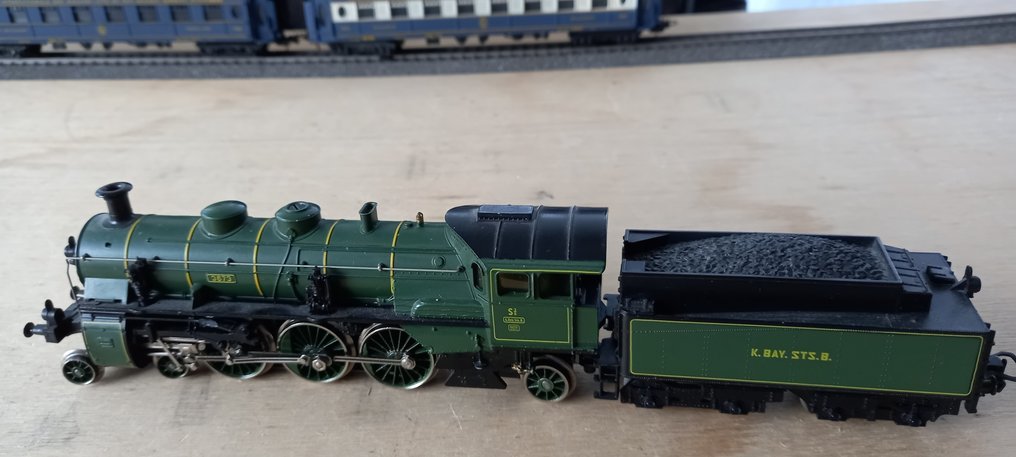 Märklin, Lima H0 - 3092 - Locomotiva a vapore con tender (4) - 3673 - K.Bay.Sts.B #3.2