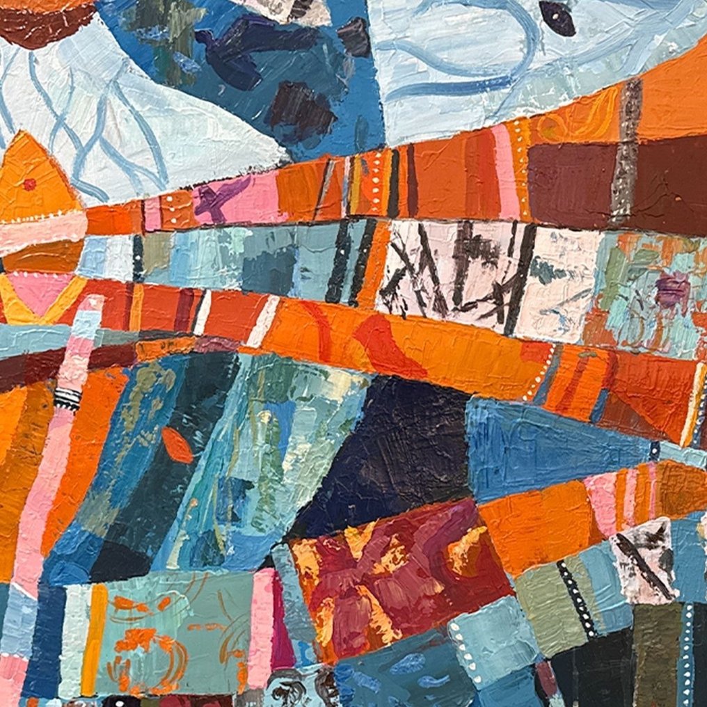 Nguyen Robert - Le Champ de la Migration 97.50 x 97.50 cm #1.0