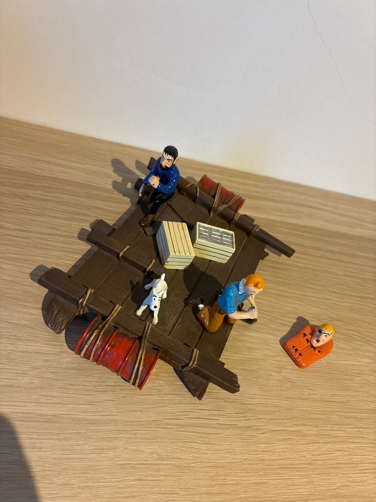 Tintin - 1 Figure - Moulinsart - Pixi 4565 - "Coke en Stock" Le Radeau - 1995 #3.2