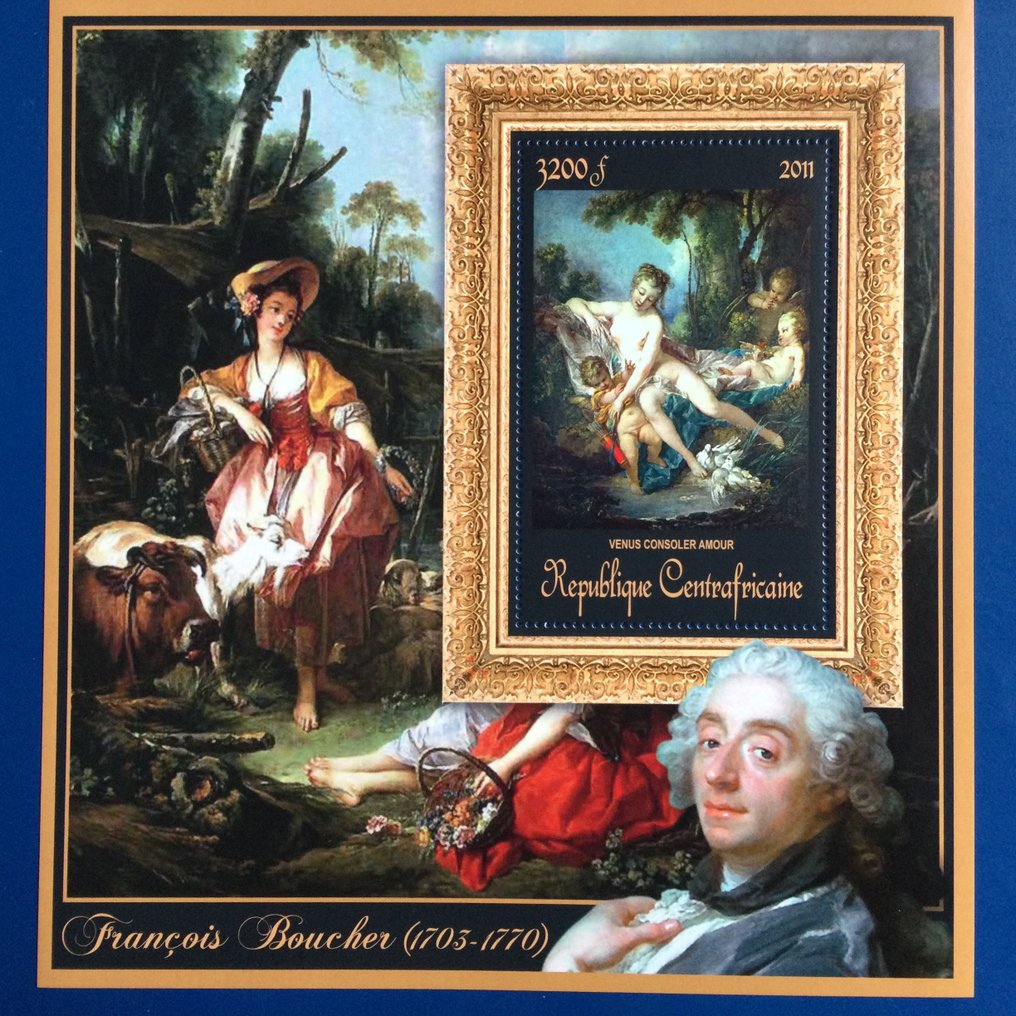 中非共和國/帝國 2011 - 中非 MNH 画家与画作 - MNH #1.0