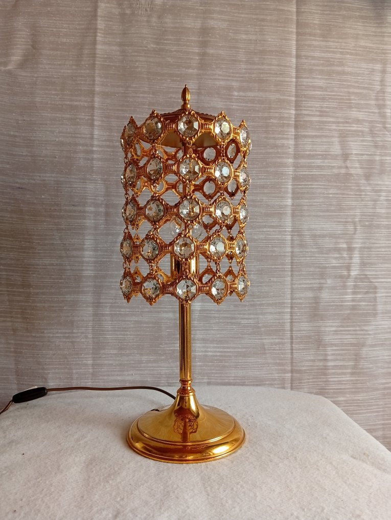 Bordlampe - Messing, Krystall, Bronse - Grande 48 cm #3.2