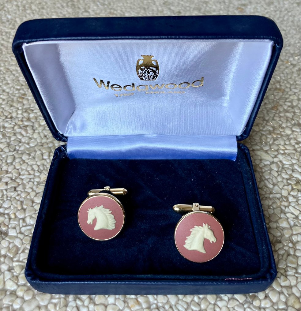 Wedgwood - 鍍金 - 袖口扣 - 马 #1.0