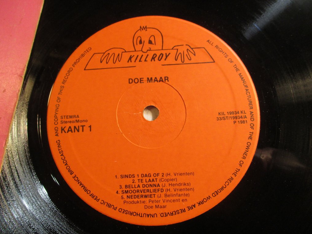 Raggende Manne, Doe Maar, Braak - NederPop/Rock LP Collection of Seven - Titoli vari - Album LP (più oggetti) - Vinile colorato - 1979 #3.2