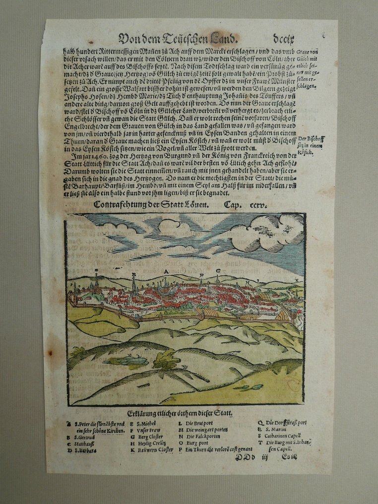 比利時 - Leuven; Sebastiaan Münster - Contrasehtung der Statt Löven - 1561-1580 #1.0