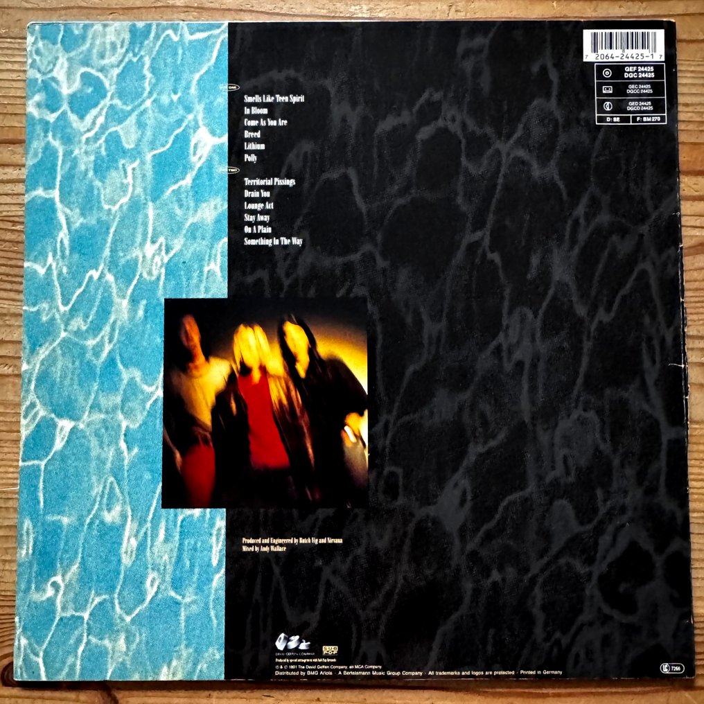 Nirvana - Nevermind [rare first European pressing] with the misprint inner sleeve - LP - Prima stampa stereo - 1991 #1.0
