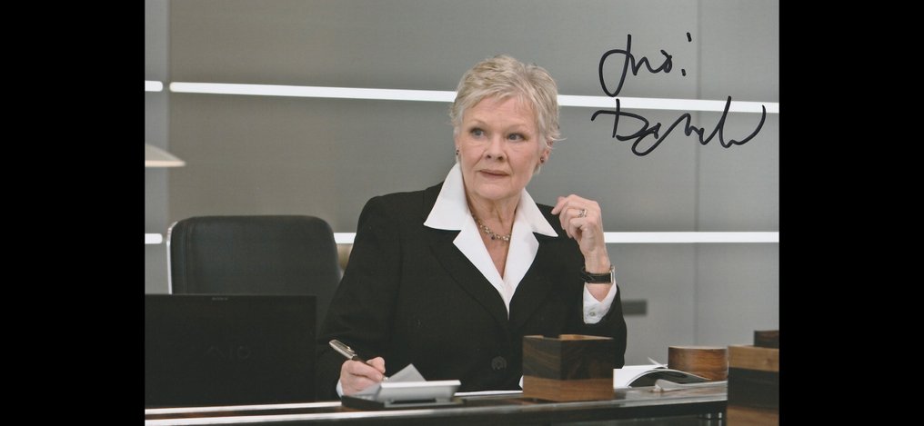 James Bond - Signed by Judi Dench (M) #4.3