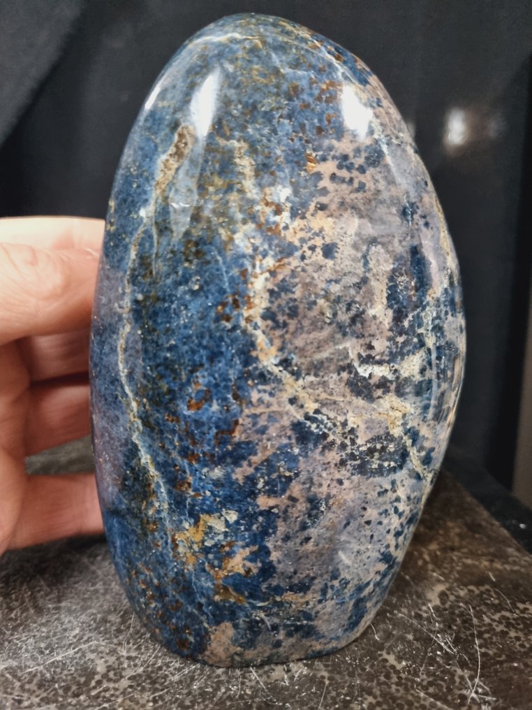 XL Ritka Dumortirite szobor - HQ - Magasság: 140 mm - Szélesség: 85 mm- 1306 g #1.0