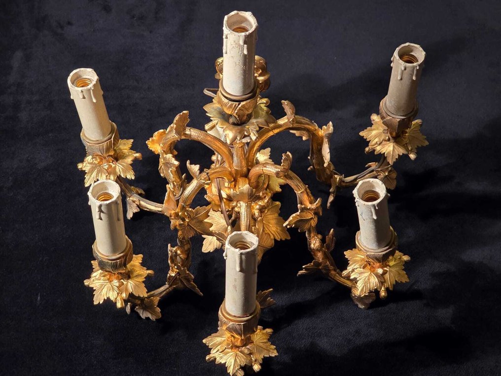 Aplique de pared - Bronce dorado - 35 x 35 cm. #1.0