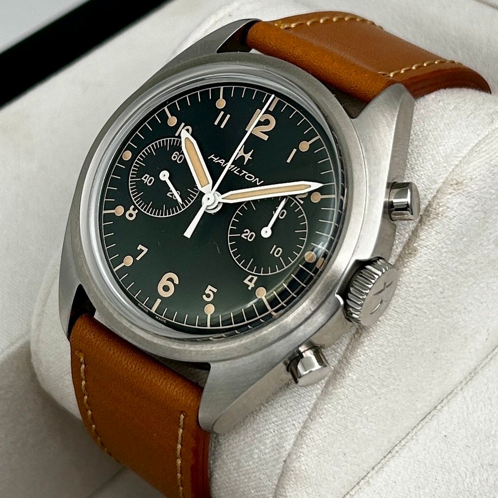 Hamilton - Khaki Aviation Pilot Pioneer Mechanical Chrono - H764090 - Uomo - 2020+ #2.1