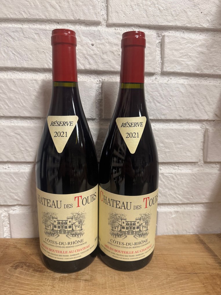 2021 Chateau des Tours - Cotes du Rhone - 2 Bottles (0.75L) #1.0