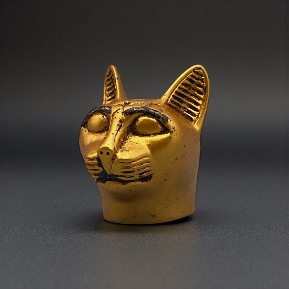 Replica of ancient Egyptian Goddess Bastet Cat Bust  (No reserve price) #2.1