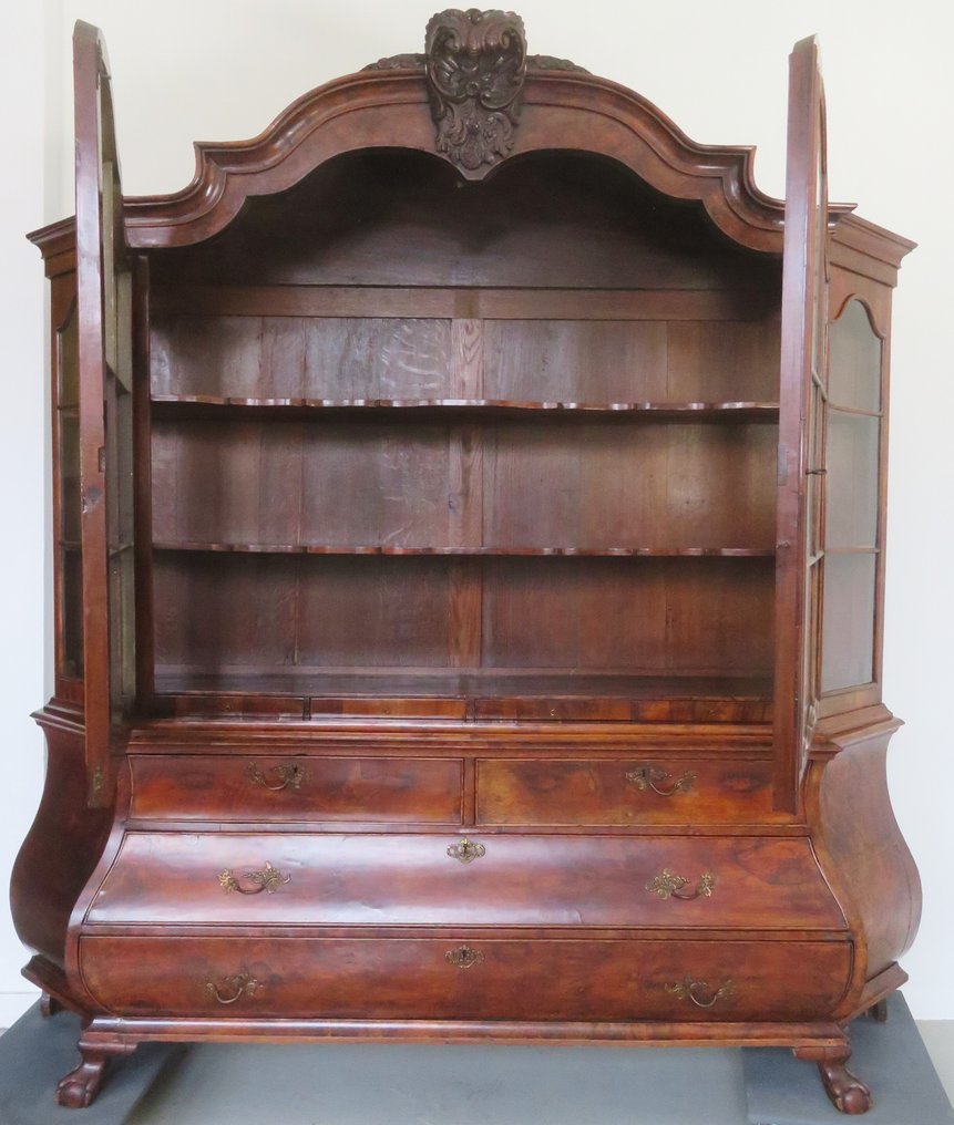 Armário com vitrine - Mogno, Carvalho, Vidro, Bronze - Entrega possível #3.2