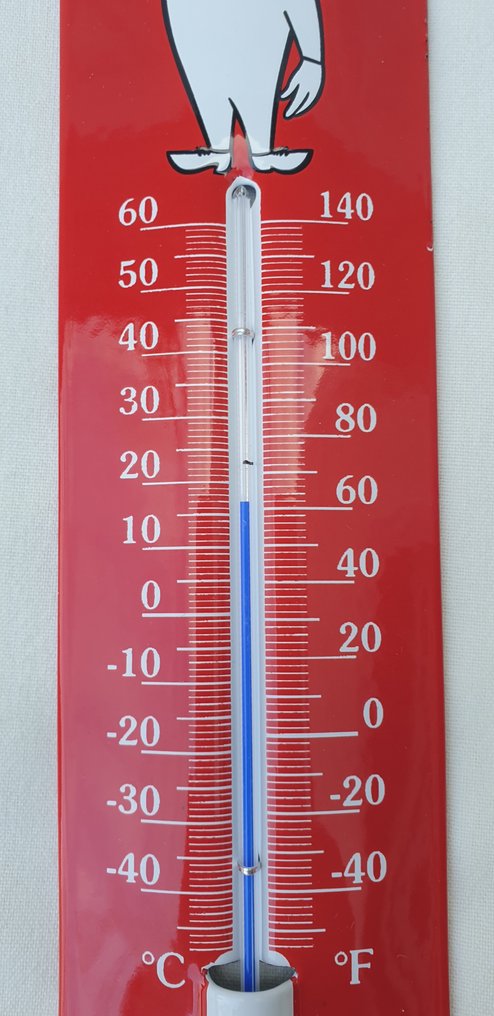 Esso - Termometro - Metallo, Smalto, Vetro #2.1