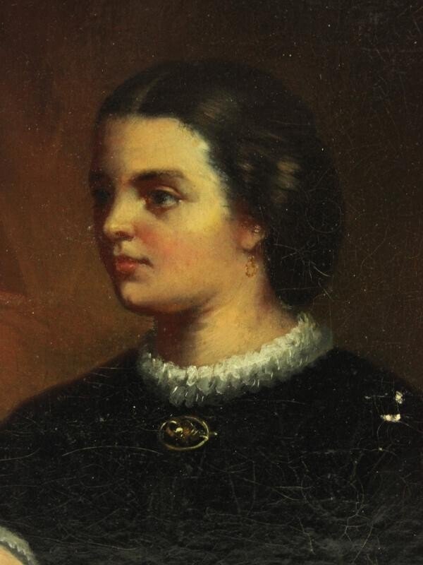 Europæisk skole (XIX), Efter - 19de-eeuws dames portret van adel #1.0