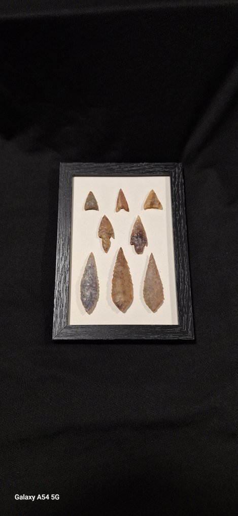 Neolithic Jasper Neolithic bifacial spear point collection from North Africa, archaeological collection. - 169 mm  (No reserve price) #2.1
