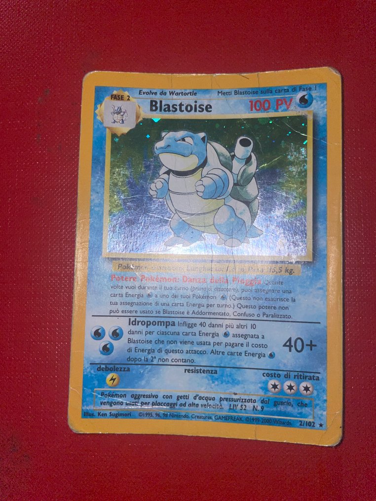 Pokémon Card - Blastoise 2/102 Folie - WOTC #1.0