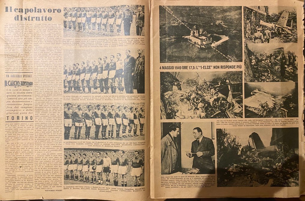 Torino - Sciagura di Superga - 1949 - avis  #3.2