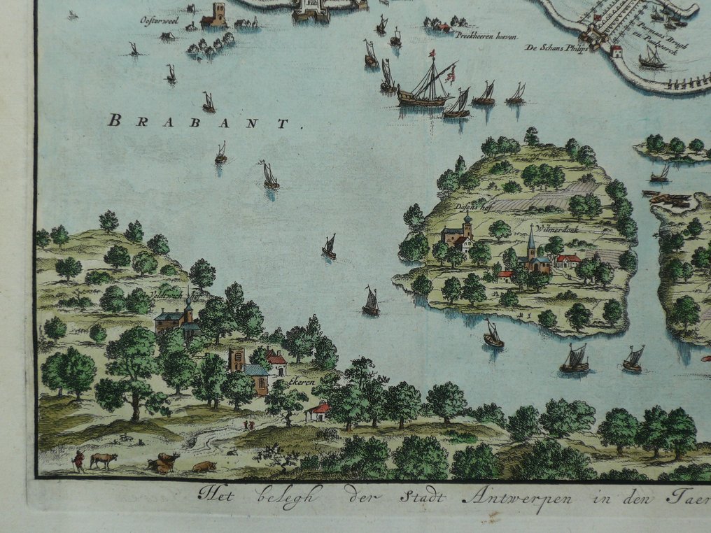 Belgium - Antwerp / Scheldt; Jan Luycken - Het belegh der Stadt Antwerpen - 1681-1700 #4.3