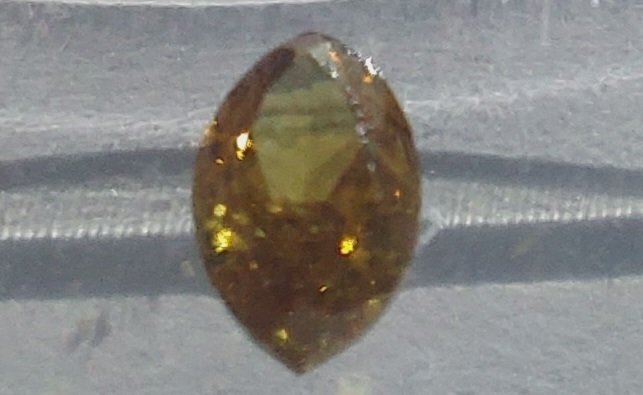 Nincs minimálár - 1 pcs Gyémánt  (Természetes színű)  - 0.40 ct - Marquise - Fancy intense Sárga Narancssárga - SI2 - Nemzetközi Gemmológiai Intézet (IGI) #4.3