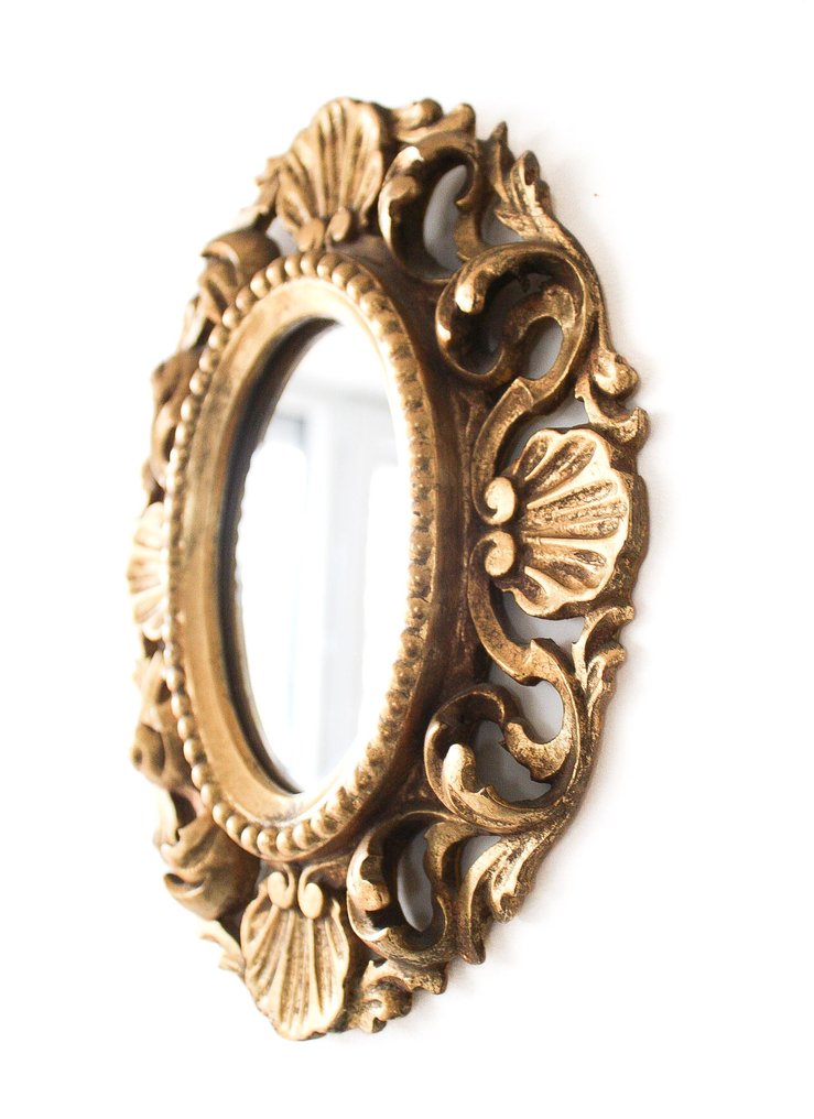 Miroir 1900's Rocaille en bois doré - Miroir - Bois doré #2.1