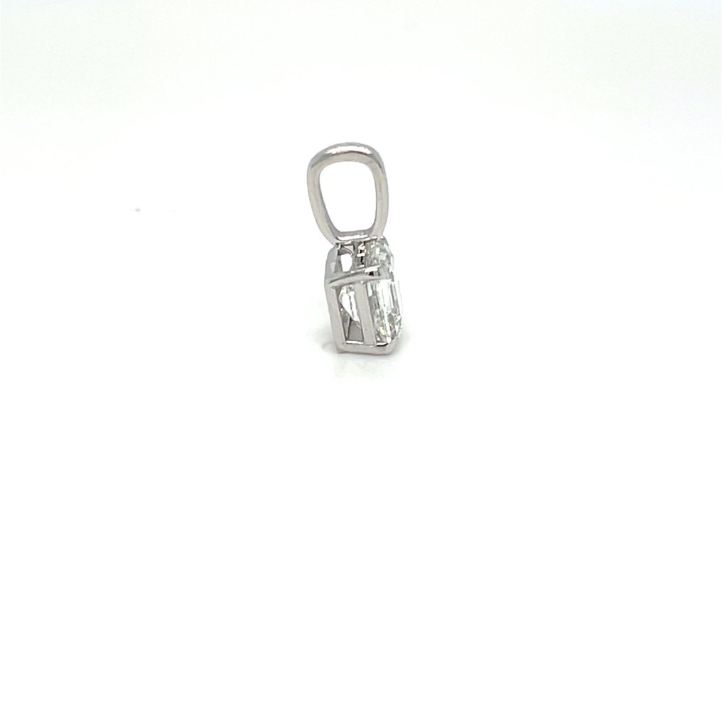 Fără preț de rezervă - Pandantiv - 14 ct. Aur alb - 1.01ct. tw. Diamant (Cultivat în laborator) #2.1