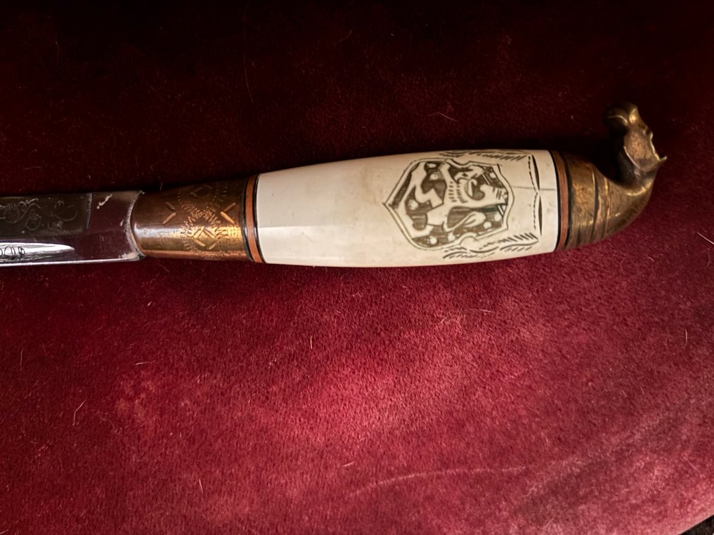 Θήκη μαχαιριών - Ξύλο, Δέρμα, Ορείχαλκος #4.3