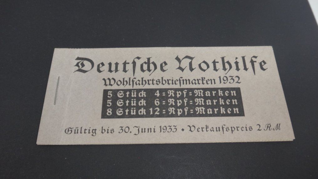 Imperiu German 1932 - Nothilfe - MH 31 ndgz #1.0